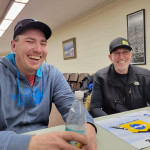 Charlie Connor and Mike Bestgen having fun